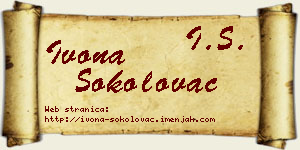 Ivona Sokolovac vizit kartica